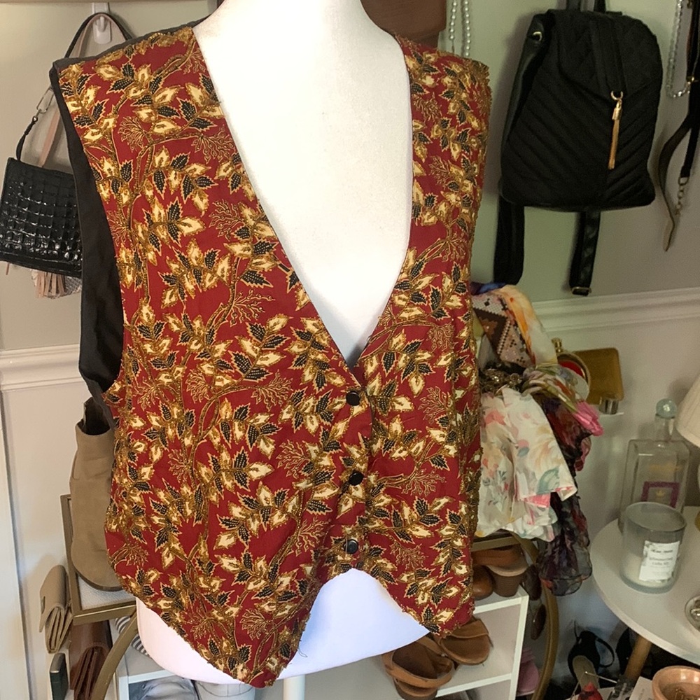 🤎Vintage beaded vest